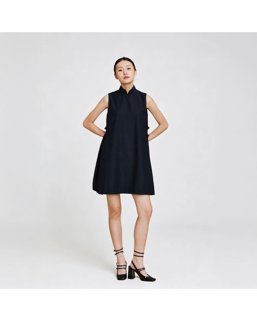 QIPOLOGY Blue Babydoll Dress