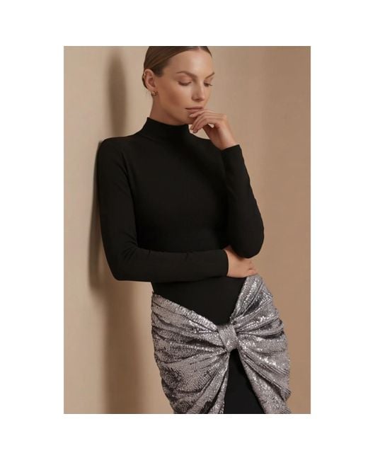 Ashley Stambouli Black Andrina Dress