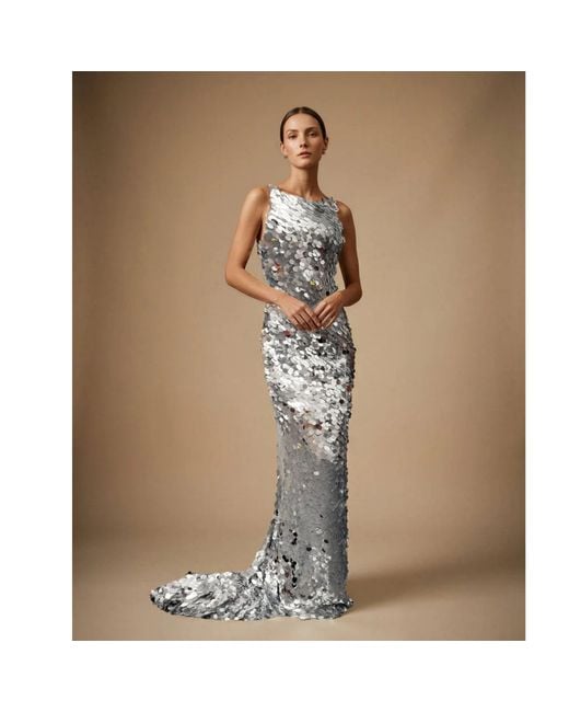 Ashley Stambouli White Ariel Dress