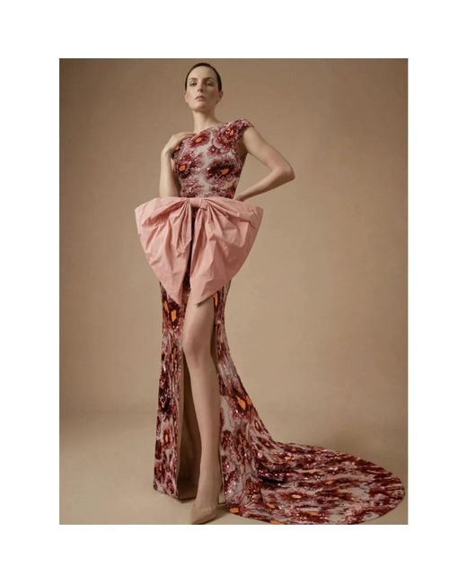 Ashley Stambouli Pink Coralia Dress
