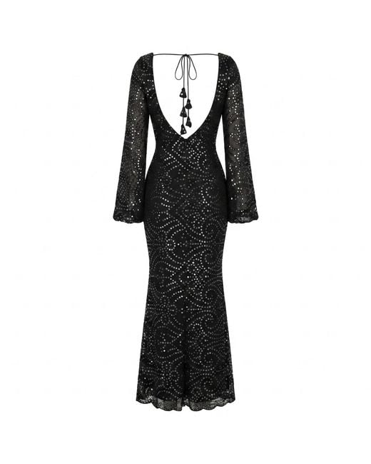 International Appeal Black Patra Mermaid Maxi Dress