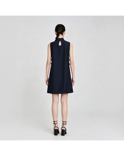QIPOLOGY Blue Babydoll Dress