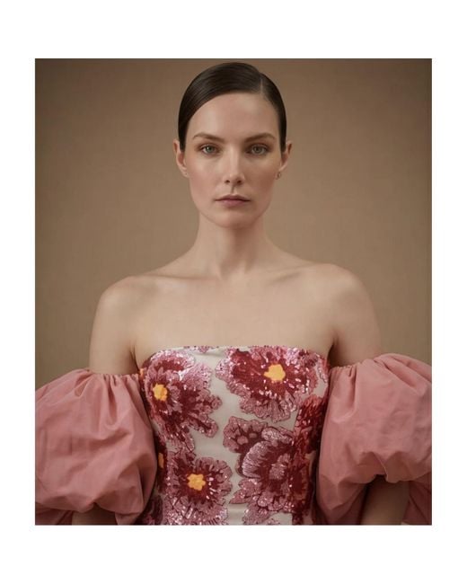 Ashley Stambouli Red Kaspia Dress