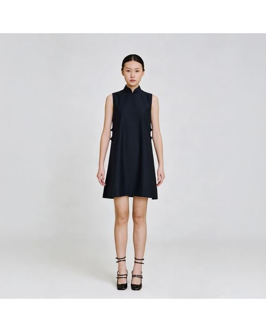 QIPOLOGY Blue Babydoll Dress