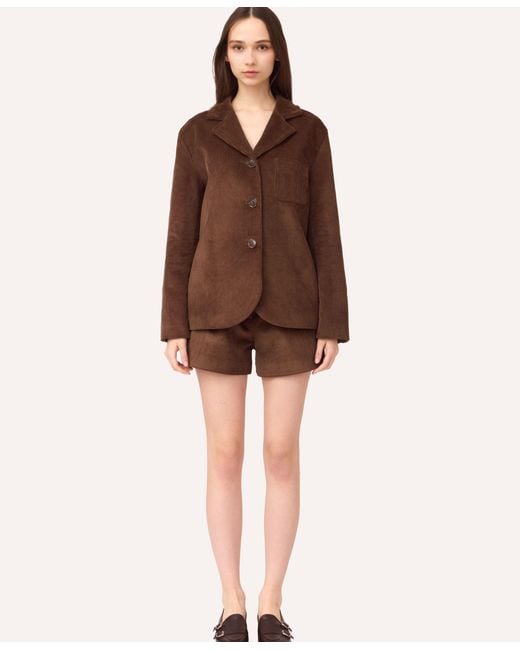 SOTROPA Brown Velvet Blazer