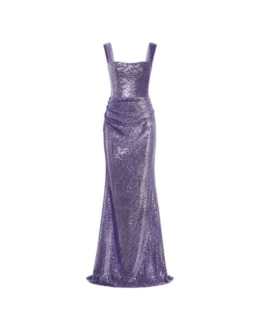 Ashley Stambouli Purple Doria Dress