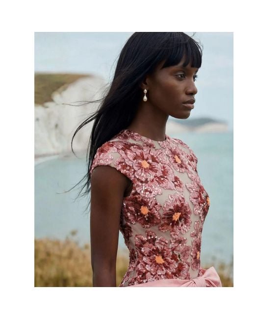 Ashley Stambouli Pink Coralia Dress