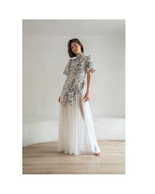 Ashley Stambouli Natural Blaze Dress
