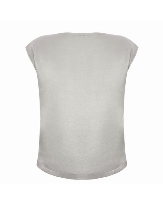 DAR ANN STUDIO Gray Ocean Top