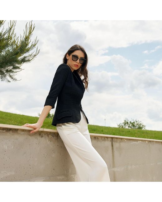 AVENUE No.29 Black Structured Blazer