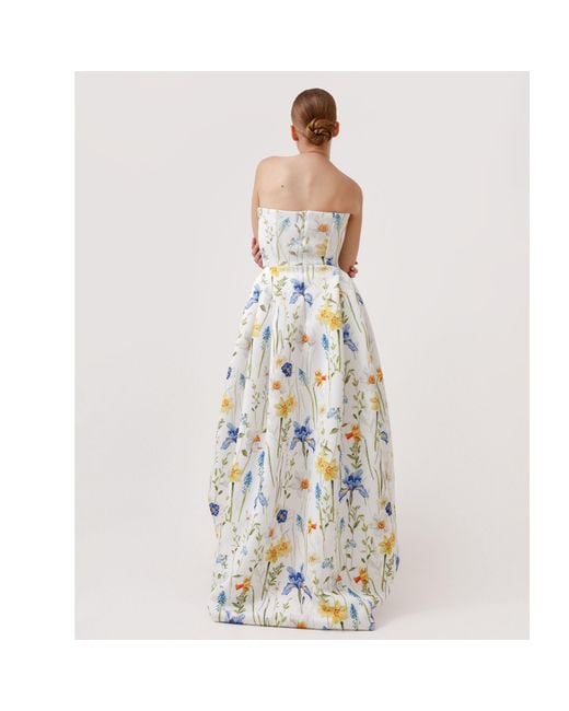 Ashley Stambouli White Marguerite Dress