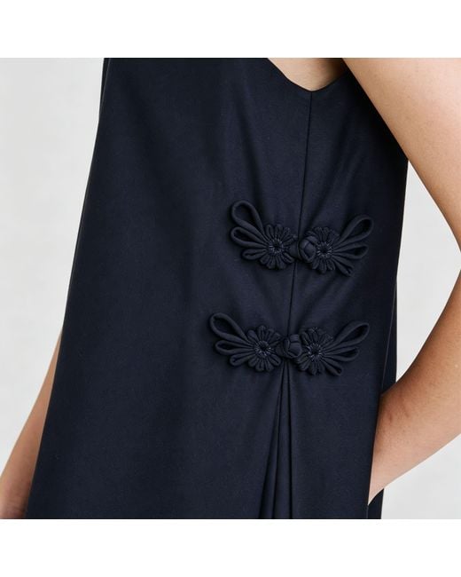 QIPOLOGY Blue Babydoll Dress