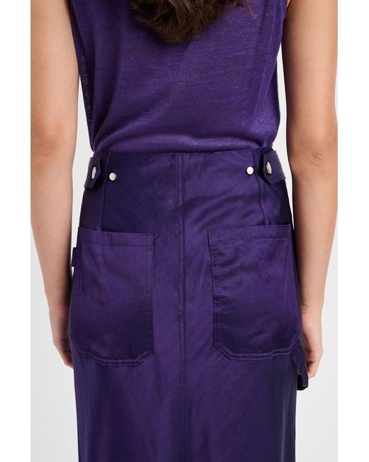 Dorothee Schumacher Purple Slouchy Pencil Skirt