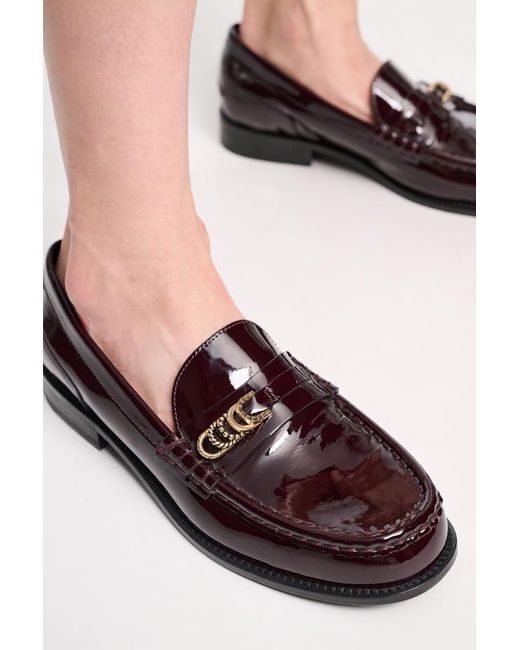 Dorothee Schumacher Black Patent Calf Leather Loafers