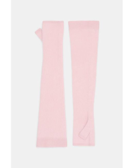 Dorothee Schumacher Pink Fluffy Handschuhe aus Merino und Kaschmir