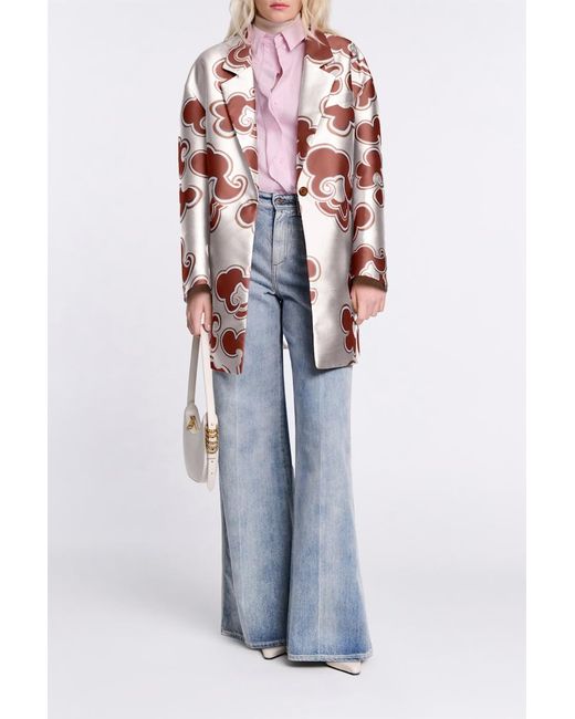 Dorothee Schumacher Multicolor Kurzermantel aus bedrucktem Duchesse-Twill