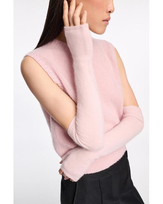 Dorothee Schumacher Pink Fluffy Handschuhe aus Merino und Kaschmir