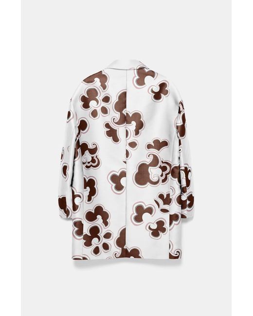 Dorothee Schumacher Multicolor Kurzermantel aus bedrucktem Duchesse-Twill