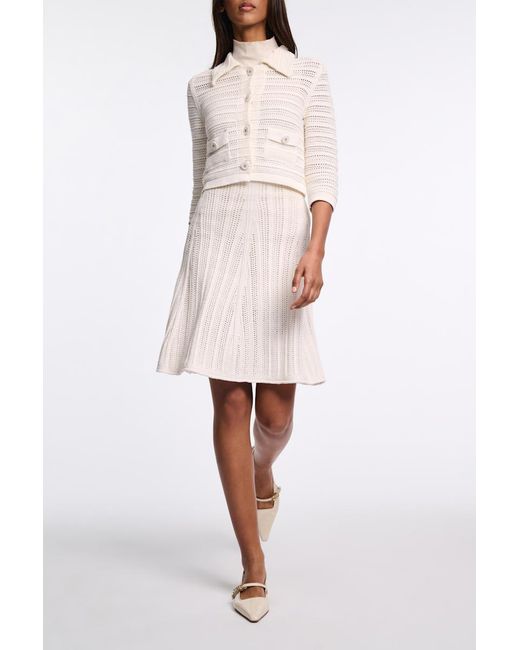 Dorothee Schumacher White Rock mit grafischer Pointelle-Struktur
