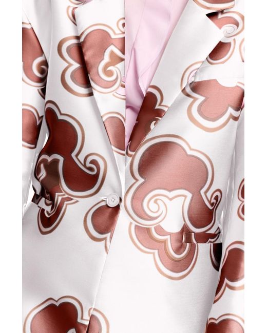 Dorothee Schumacher Multicolor Kurzermantel aus bedrucktem Duchesse-Twill