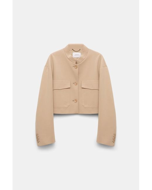 Dorothee Schumacher Natural Verkürztes Jacket aus Punto Milano