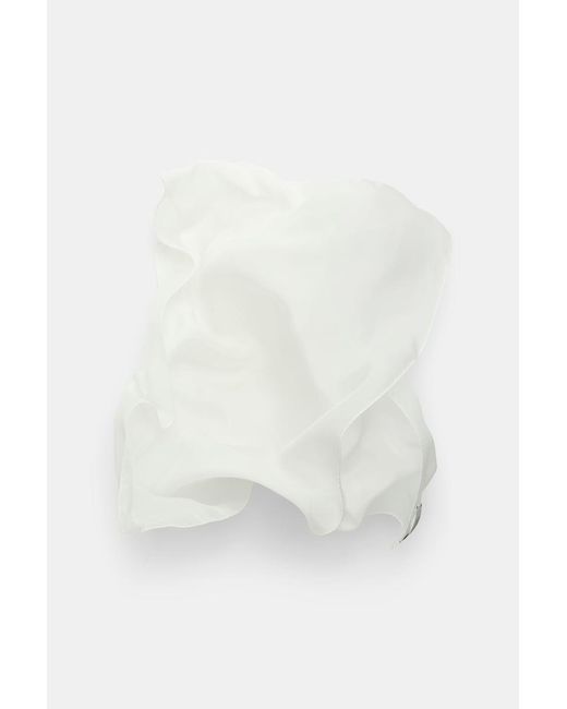Dorothee Schumacher White Schal aus Seidenchiffon