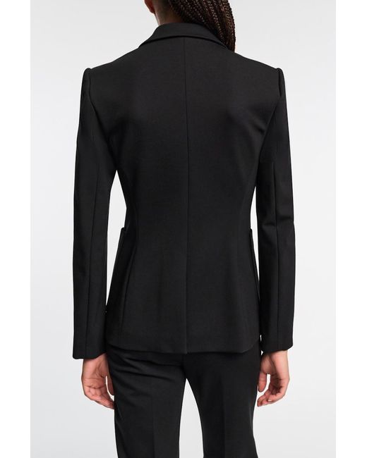Dorothee Schumacher Black Punto Milano Jersey Blazer