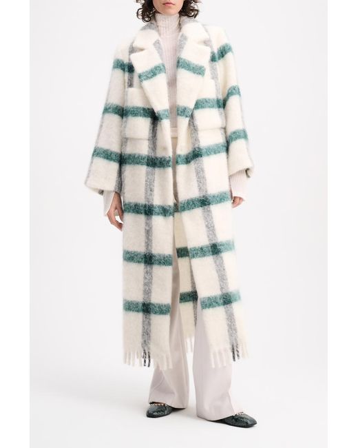 Dorothee Schumacher Multicolor Plaid Coat With Fringes