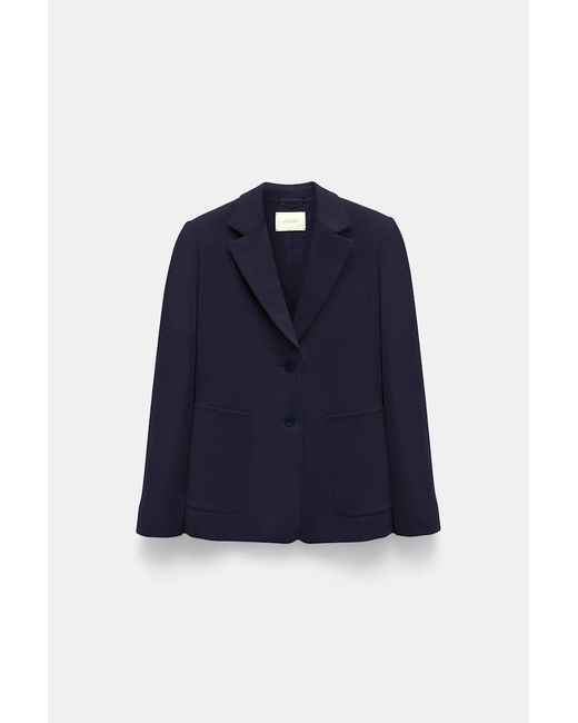 Dorothee Schumacher Blue Punto Milano Jersey Blazer
