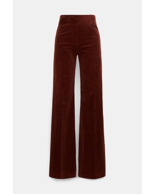 Dorothee Schumacher Purple Flared Corduroy Pants