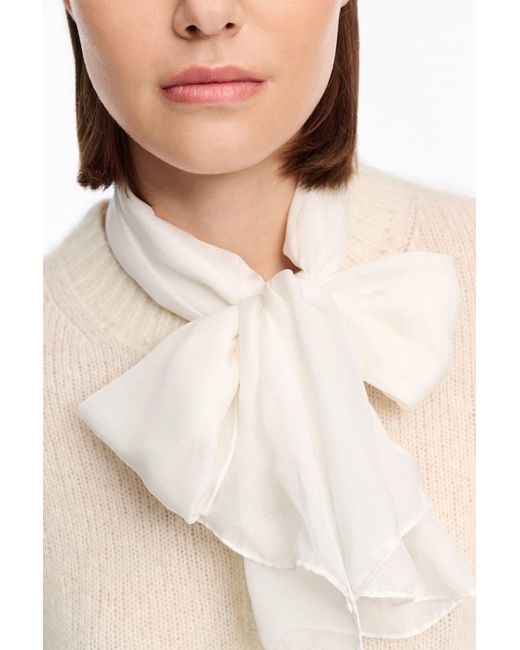 Dorothee Schumacher White Schal aus Seidenchiffon
