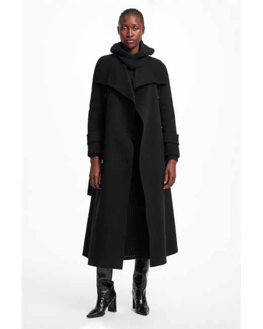 Dorothee Schumacher Wool Urban Attraction Coat in Black | Lyst