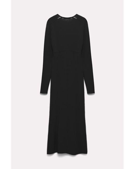 Dorothee Schumacher Black Knit Dress With Seam Detailing