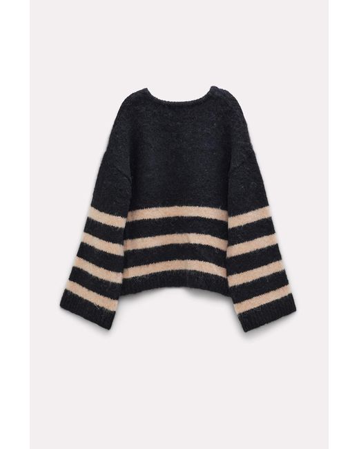 Dorothee Schumacher Black Striped Sweater With Lacing