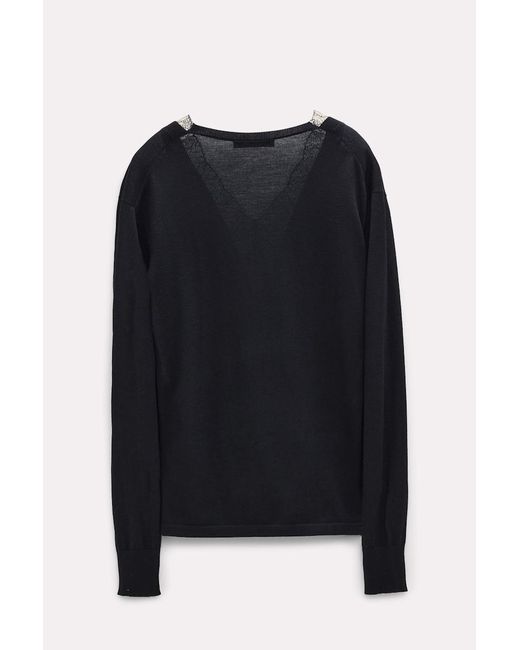 Dorothee Schumacher Black Sweater With Lace Details