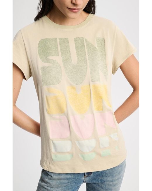 Dorothee Schumacher Multicolor Cotton T-shirt With Lettered Sun Print