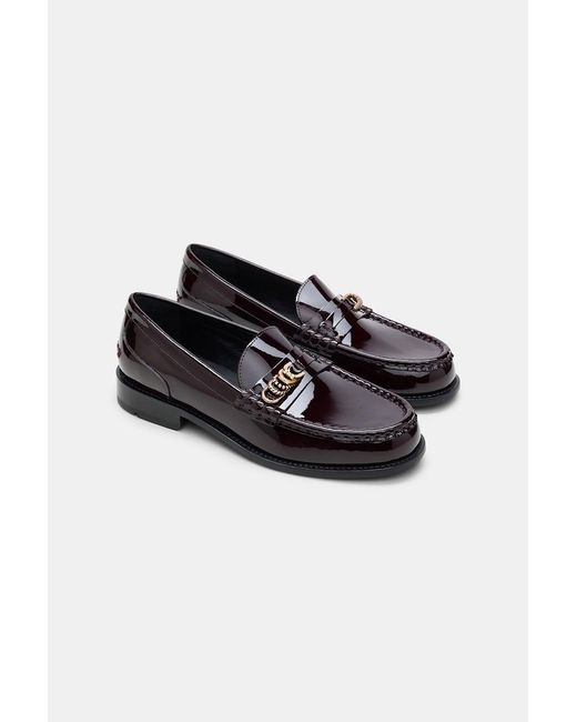 Dorothee Schumacher Black Patent Calf Leather Loafers