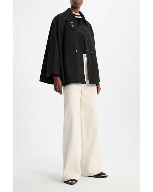 Dorothee Schumacher Black Cape With Patch Pockets
