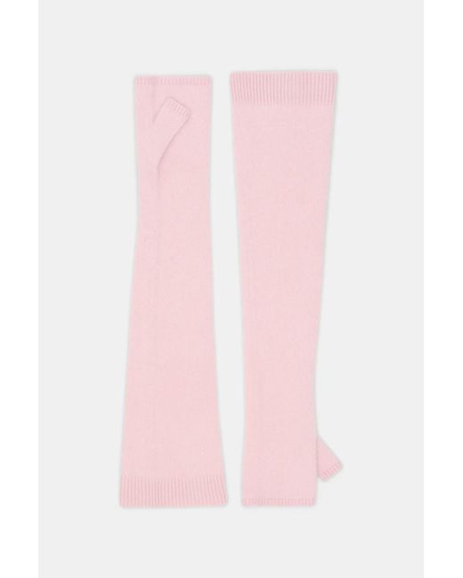 Dorothee Schumacher Pink Fluffy Handschuhe aus Merino und Kaschmir