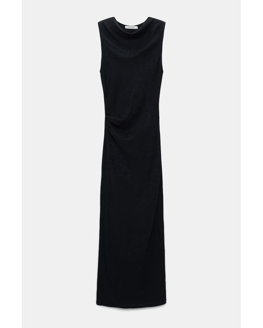 Dorothee Schumacher Black Ribbed Cotton Jersey Tube Dress