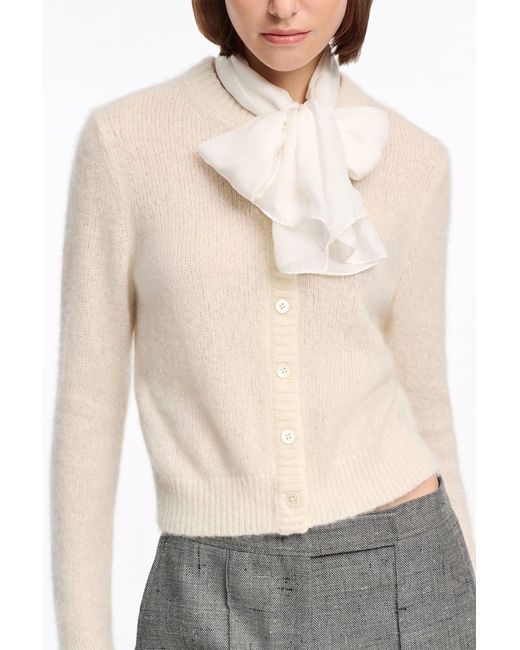 Dorothee Schumacher White Schal aus Seidenchiffon