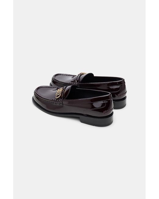 Dorothee Schumacher Black Patent Calf Leather Loafers