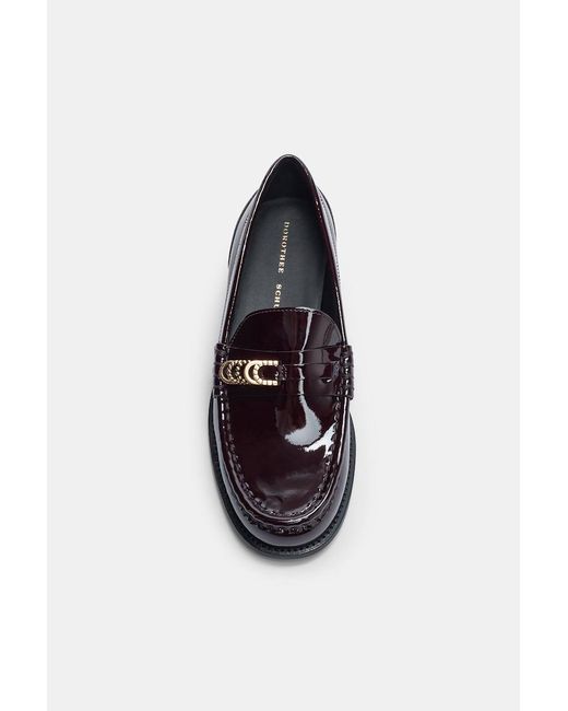 Dorothee Schumacher Black Patent Calf Leather Loafers