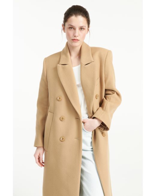 Dorothee Schumacher Exciting Volumes Coat in Natural - Lyst