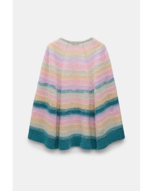 Dorothee Schumacher Multicolor Extra Soft Cashmere Stripe Cape-Cardigan