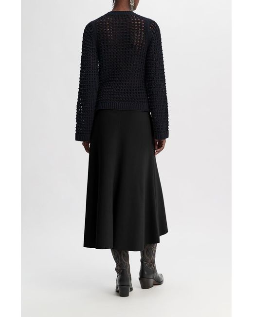 Dorothee Schumacher Black Punto Milano Skirt With Western Details
