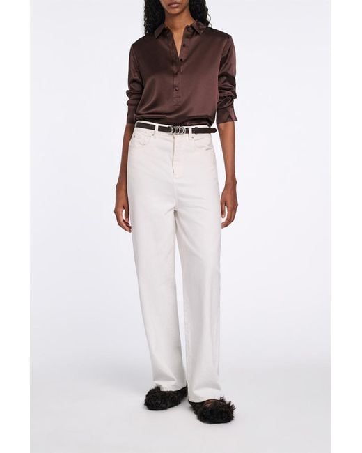 Dorothee Schumacher Brown Popover Blouse