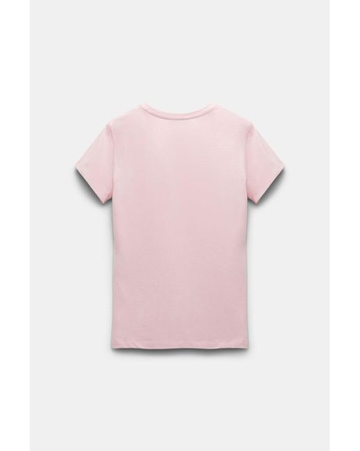 Dorothee Schumacher Pink T-Shirt mit gedoppelten Ärmeln