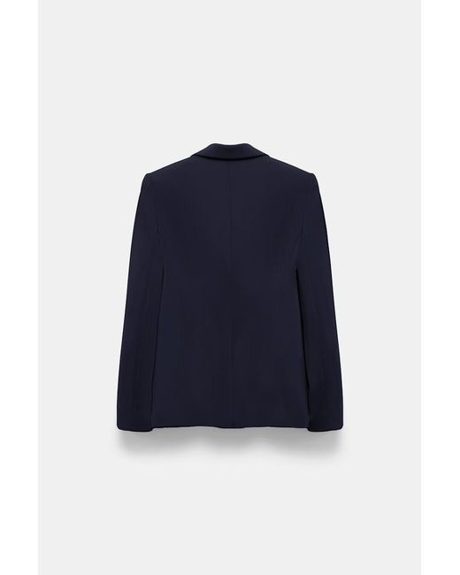 Dorothee Schumacher Blue Punto Milano Jersey Blazer