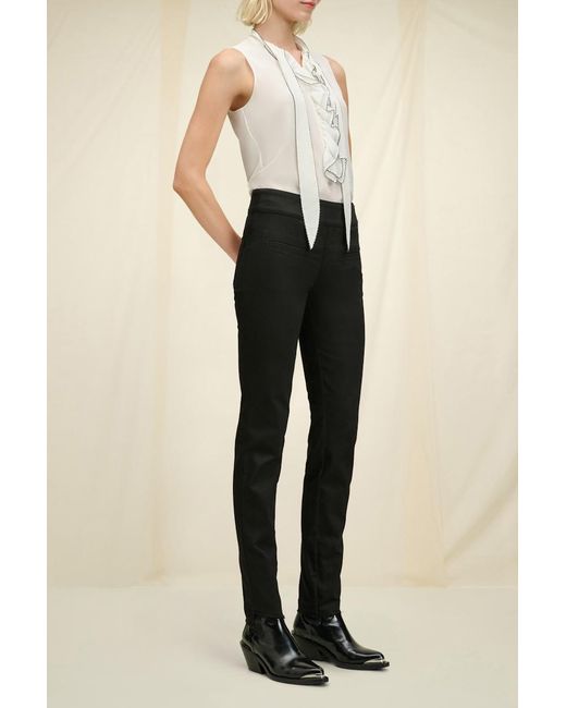 Dorothee Schumacher Black Jeans With Frayed Hems